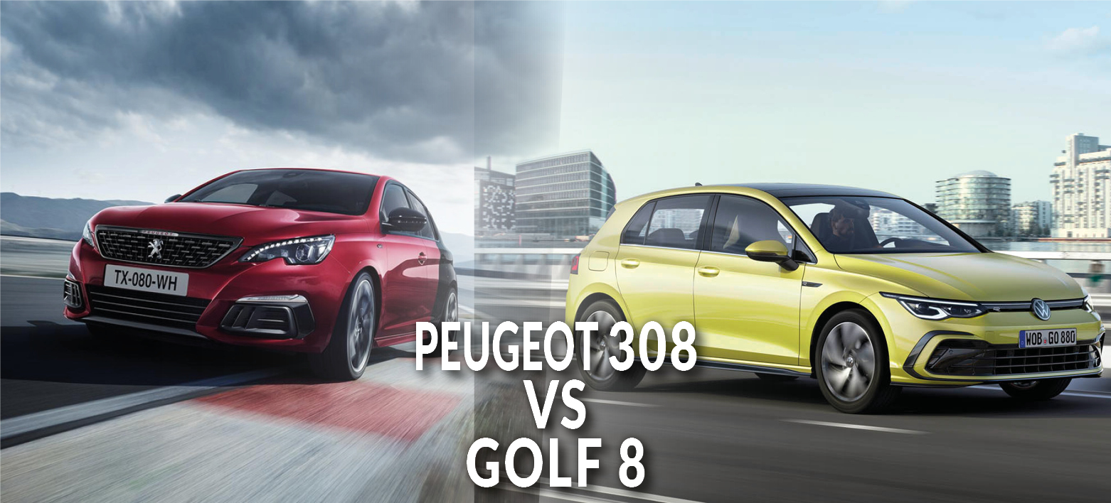 Volkswagen Golf 8 VS Peugeot 308 : le match des berlines populaires