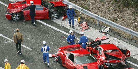 Accident de voiture qui coûte cher !